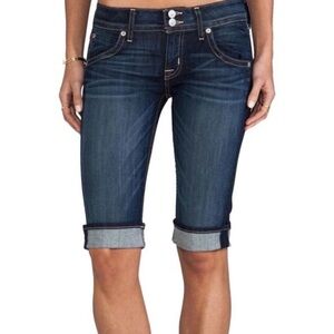 HUDSON Womens Malibu Cap Cuffed Low Rise Cropped Capri Jeans Sz 26‎ NWOT